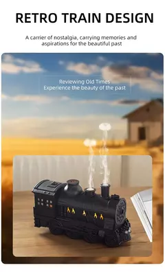 Imagem do Aierwil-Train Ultrasonic Umidificador de Ar, Aromaterapia Difusores, Névoa Maker, Fragrância, Óleo Essencial, Aroma Difusor, Controle Remoto