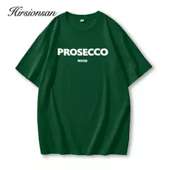 Camiseta impressa com gráfico Hirsionsan-letra para mulheres, roupas femininas extragrandes, tops elegantes com gola O, algodão, Lady, Y2k, verão - Wolf Magazine
