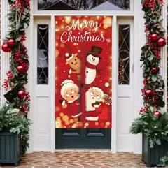 Decoração de Natal Bandeira Bandeira Pendurada Porta, Enfeites, Presentes de Natal, Decoração de Ano Novo, 2025, 2025 na internet