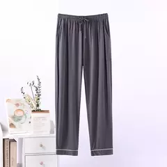 Baixo de fibra de bambu de pouco peso viscose ultra-macio camisa de malha calças de pijama lounge calças de dormir - comprar online
