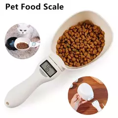 Balança de alimentos para animais de estimação, colher medidora lcd eletrônica de precisão, ferramenta de pesagem para alimentação de cães e gatos, colher digital, display de cozinha