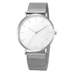Imagem do Relógio de pulso de malha de aço inoxidável feminino, feminino Fashion, Casual, Simples, Quartzo, Hora de Metal, Feminino, Preto