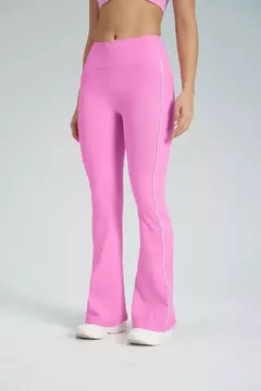 Imagem do Terno de Yoga Patchwork de duas peças para mulheres, cintura alta Flare Leggings, roupas de treino Fitness Sportswear agasalho