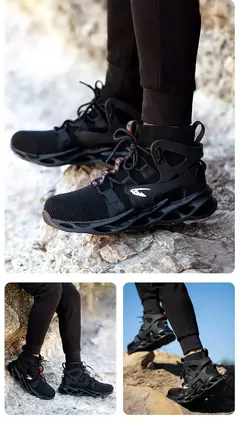 Tênis masculinos leves à prova de punção, sapatos de aço, botas indestrutíveis - Wolf Magazine