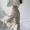 Jeans emagrecedor branco de cintura alta com pernas largas, calça ajuste solto, moda, estilo americano, novo, primavera, outono, 2024