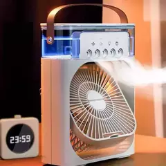 Household ventilador pequeno refrigerador de ar, 3 em 1 ar condicionado, luz noturna LED, umidificador portátil, ajuste de ar, escritório, casa, novo - comprar online