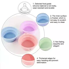 350/600ml dobrável cão animal de estimação tigela de silicone dobrável viagem ao ar livre portátil filhote de cachorro recipiente comida alimentador prato tigela suprimentos para animais de estimação - Wolf Magazine