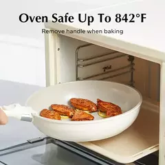 Destacável Kitchen Cookware Set, punho branco, se, 9 peças - Wolf Magazine