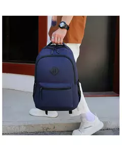 Mochila de carregamento USB impermeável para homens, sacos traseiros do escritório do negócio, mochila para laptop casual, mochilas escolares masculinas, 15,6";;VERDADEIRO;;"CINZA - comprar online