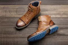 Tamanho 7 ~ 13 Retro Homens Botas 2023 Moda Confortável Primavera Botas De Cour - comprar online