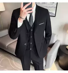 Terno de casamento casual de negócios masculino, conjunto de 3 peças, colete e calças masculinas bonitas de banquete, alta qualidade, nova moda, R$ 2020 - Wolf Magazine