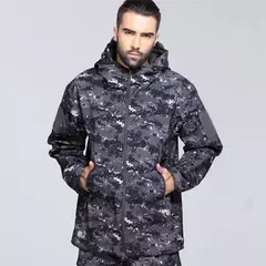 Jaquetas de caminhada de lã camuflada para homens, blusão masculino, roupas táticas, outono, 2024 - comprar online