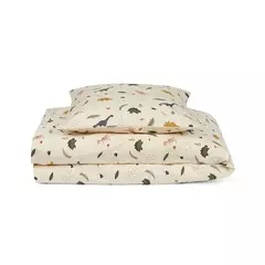 Conjunto de cama de algodão orgânico para meninos e meninas adolescentes, capas de edredão, fronhas, crianças, roupa de cama, impresso, crianças, lençol, 3 tamanhos, 2 peças