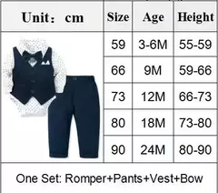 Bodysuit de manga comprida para bebé, conjunto cavalheiro, roupa infantil de 1 ° aniversário, roupa de algodão recém-nascido, outono, primavera na internet