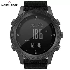 North edge apache-46 homens relógio digital esportes ao ar livre correndo natação esporte ao ar livre relógios altímetro barômetro bússola wr50m