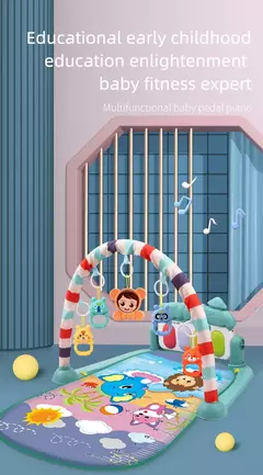 Multifuncional Fitness Frame Crawling Tapete para Crianças, Baby Gym, Play Mat, Rack Musical, Infantil, Brinquedo Educativo, Presente para Crianças na internet