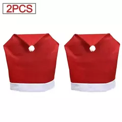 Santa Hat Chair Cover para o Natal, decoração de mesa, presentes, 1-10pcs na internet