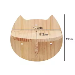 Imagem do Gato montado na parede móveis rede prateleiras de escalada gato arranhando post prateleiras de escada de madeira sisal escada gato escalada quadro