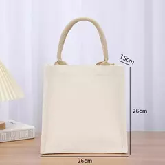 Saco De Mercearia De Serapilheira Portátil, Tote Da Lona, Sacola De Compras, Bolsas Ecológicas De Ombro, Saco De Armazenamento De Algodão - Wolf Magazine