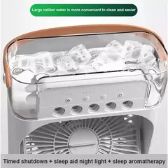 Household ventilador pequeno refrigerador de ar, 3 em 1 ar condicionado, luz noturna LED, umidificador portátil, ajuste de ar, escritório, casa, novo - Wolf Magazine
