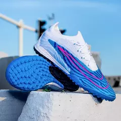 Homens Chuteiras de Treino Profissional, Sapatos de Futebol, Turf, TF, FG, Exterior, Interior, Botas de Futebol na internet