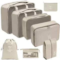 Travel Organizer Storage Bags Set, Mala de Embalagem Cubos, Casos Portáteis, Bagagem, Roupas, Bolsa Arrumada, Dobrável, 7 Pcs, 8 Pcs, 9 Pcs, 10 Pcs - comprar online