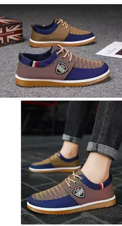 Imagem do 2025-sapatos casuais masculinos mocassins de trabalho vulcanizados malha leve homem sapatos esportivos sapatos de lona para homem/zapatos para hombres