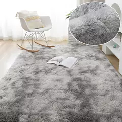 Tapete cinzento para sala de estar tapete de pelúcia cama quarto piso tapetes macios anti-deslizamento decoração da casa tapetes de veludo macio cobertor do quarto dos miúdos - Wolf Magazine