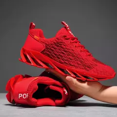 Tênis de corrida antiderrapante respirável para homens e mulheres, tênis esportivos, moda casual, primavera e outono