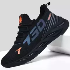 Sapatos esportivos masculinos casuais de malha leve verão respirável legal tênis de corrida moda sola macia confortável antiderrapante tênis masculinos na internet