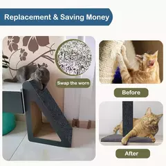 Auto-adesivo tapete gatos placa de risco parede anti gato risco sofá diy gatos placa de risco sofá proteção patas afiar aparável - Wolf Magazine