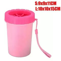 Imagem do Cão pé copo pata lavadora limpador cão gato pé escova de limpeza macio silicone cão pata limpeza pata do cão balde de limpeza acessórios