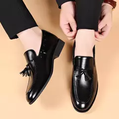 Sapato masculino de cordões de couro PU, sapato de encaderno, casamento, negócios, formal, casual, moda, novo, tamanho grande - Wolf Magazine