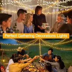 Impermeável Fairy String Lights com controle remoto, guirlanda de Natal, decoração ao ar livre, árvore, rua, casamento, festa, 1pc, 500 LED, 1000LED - comprar online