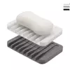 Dreno De Prato De Sabão De Silicone Para Banheiro, Cremalheira De Banho, Bancada De Cozinha, Bandeja De Secagem De Esponja