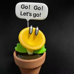 Super mario maravilha flor ornamento diy decoração do bolo jogo casa anime figura modelo interior do carro desktop mensagem boneca brinquedos presentes na internet