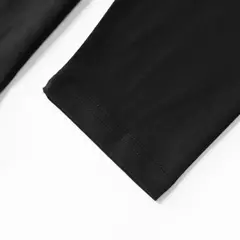 Camiseta masculina e feminina de mangas compridas com gola redonda, camisa base folhada, mesmo estilo, monocromática, algodão, branca, top fashion, 230g na internet