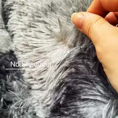 Tapete cinzento para sala de estar tapete de pelúcia cama quarto piso tapetes macios anti-deslizamento decoração da casa tapetes de veludo macio cobertor do quarto dos miúdos - comprar online
