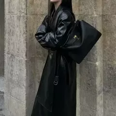 Sacola de letra sólida de grande capacidade, bolsa versátil, bolsa de compras feminina, bolsa de trabalho, classe estudantil, axilas