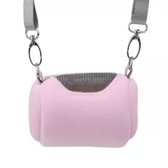 Gaiola para animais de estimação, acessórios de corpo cruzado, design de cilindro, macio, prático, casa, viagem, portátil, esquilo, malha visível, bolsa de transporte de hamster - comprar online