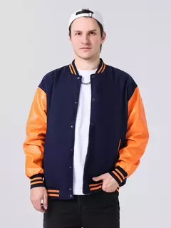 Patches masculinos jaqueta bomber bloco de cores varsity beisebol outerwear casual solto primavera e outono confortável casacos unissex 24h enviado - comprar online