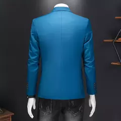 Blazer Casual de Negócios Masculino, Jaqueta Monocromática, Casacos Oversize, Smoking Masculino, Roupas de Marca, Roupas de Trabalho, Plus Size M-6XL - loja online