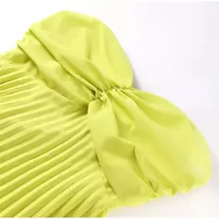 Vestido longo plissado sem alças feminino, Elegante, Sem alças, Fita, Plissado, Sexy, Sem mangas, Sem encosto, Lady, Festa à noite, Novo, Verão, 2022