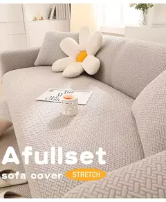 Imagem do Capa de sofá Jacquard grosso para sala de estar, elástico, tudo incluído, capa de sofá, Stretch, em forma de L, sofá de canto Slipcovers, 1, 2, 3, 4 lugares