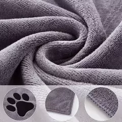 Toalha de banho de microfibra para animais de estimação, 35*75cm/50*100cm, bordada, super macia, absorvente, gato para cães, cobertor, suprimentos de aliciamento