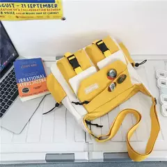 Nylon Crossbody Bolsas para Mulheres, Messenger Bag para Meninas, Sacos de Livros Escolares, Bolsas de Lona Jovem, Bolsa de Ombro, Harajuku Sac, Homens