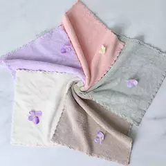 25x25cm 4 peças ultra-finas de fibra doméstica limpeza rosto desenhos animados de alta qualidade misturado com toalhas cachecol de toalha infantil - comprar online