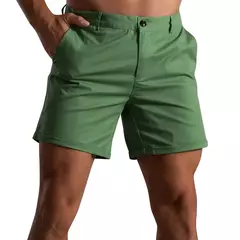 Calções de verão monocromáticos masculinos, calça de botão, bolso, solto, casual, esportivo, corrida, perna reta, calça de rua de praia - Wolf Magazine