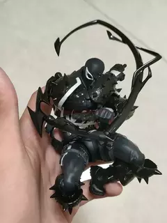 Novo venom revoltech incrível yamaguchi figuras agente veneno anime figura modelo coleção eugene thompson revoltech figura presente - loja online