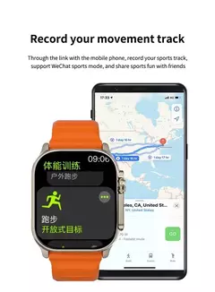 Relógio Inteligente 9 para Homens e Mulheres, Chamada BT, NFC, Sempre em Exibição, Temperatura Corporal, Fitness, Série 8, Apple, Android, 2022 na internet